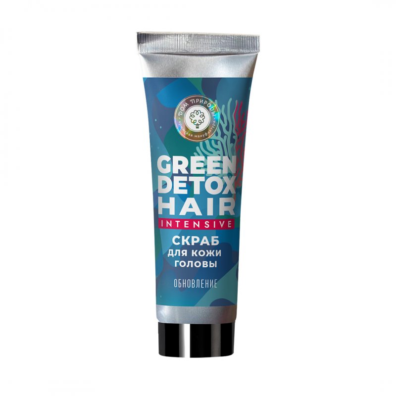 Скраб Водорослевый для кожи головы Обновление Green Detox