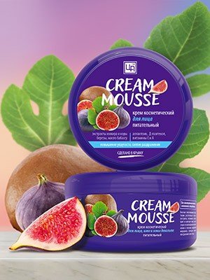 Крем Cream Mousse питательный для лица, шеи и зоны декольте