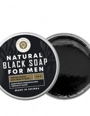 Натуральное Черное мыло для мужчин с Водорослями